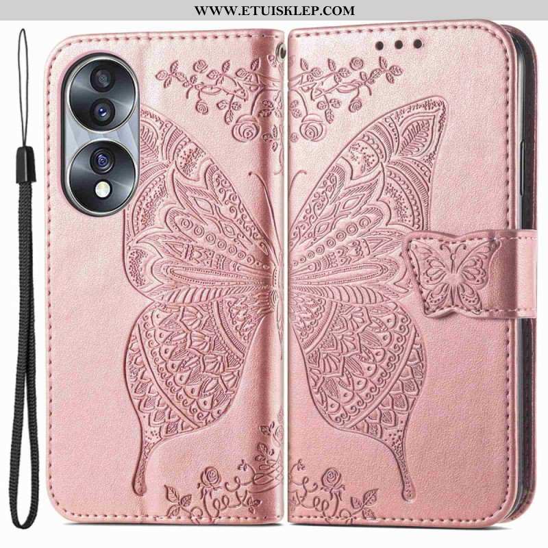 Etui Folio do Honor 70 Barokowy Motyl